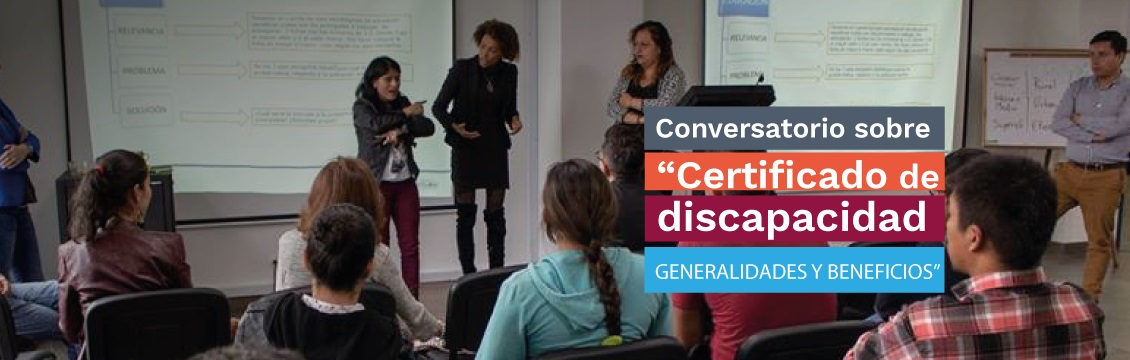 Banner Inscripciones Conversatorio 'Certificado de Discapacidad, Generalidades y Beneficios'