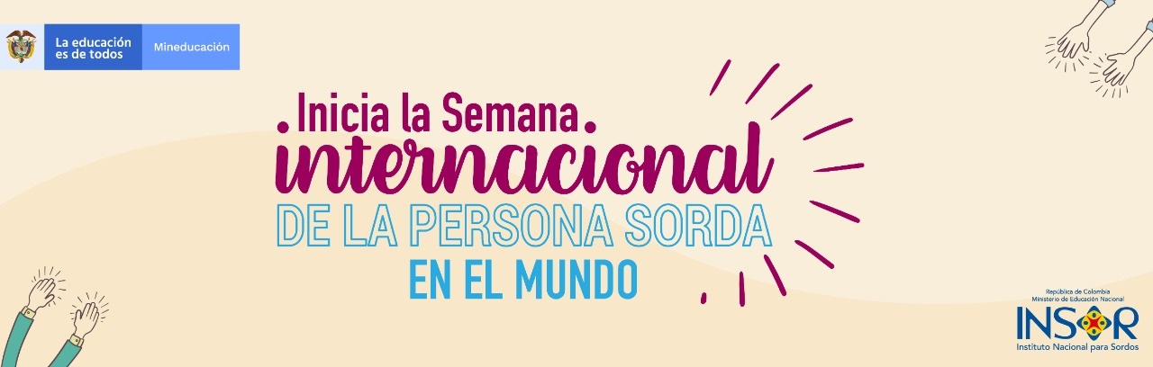 Banner Inicia la Semana Internacional de la persona sorda en el mundo