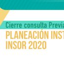 Consulta planes institucionales 2020