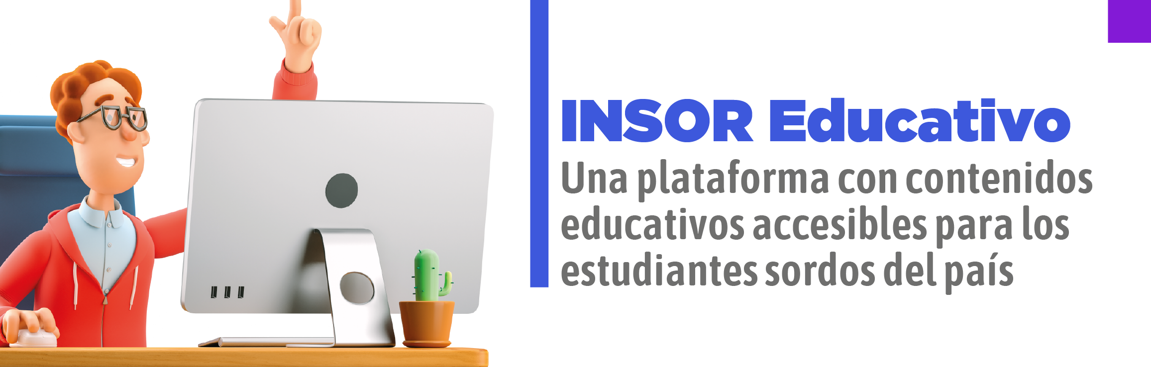 INSOR Educativo, una plataforma con contenidos educativos accesibles para los estudiantes sordos del país