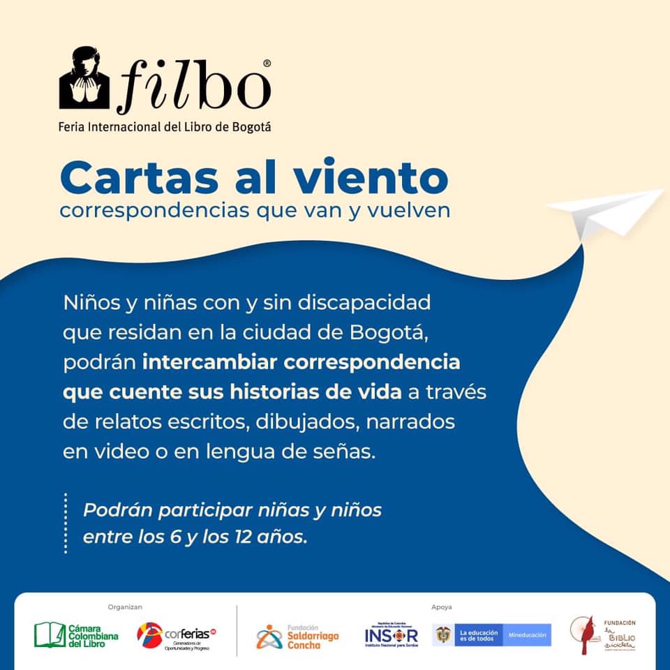 Imagen Si eres un niño o niña con y sin discapacidad, vives en Bogotá y quieres ser parte de la FilBo, podrás compartir tus historias
