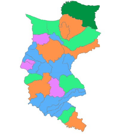 Mapa del Departamento de Magdalena
