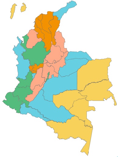 Mapa de distribución del analfabetismo